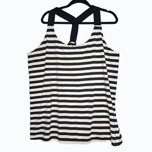 Lane Bryant LIVI Active Tank Top 28/28 Workout Athleisure Cross Back